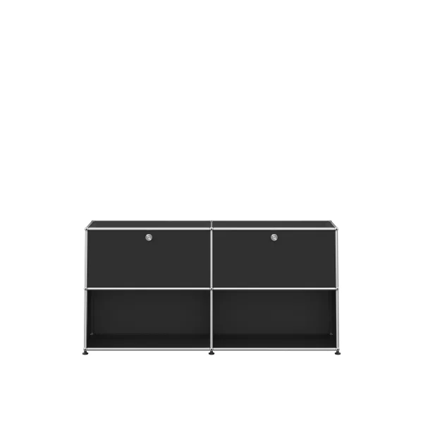 USM Haller Sideboard 2 x 2 - modificeerbaar - 30 grafietzwart