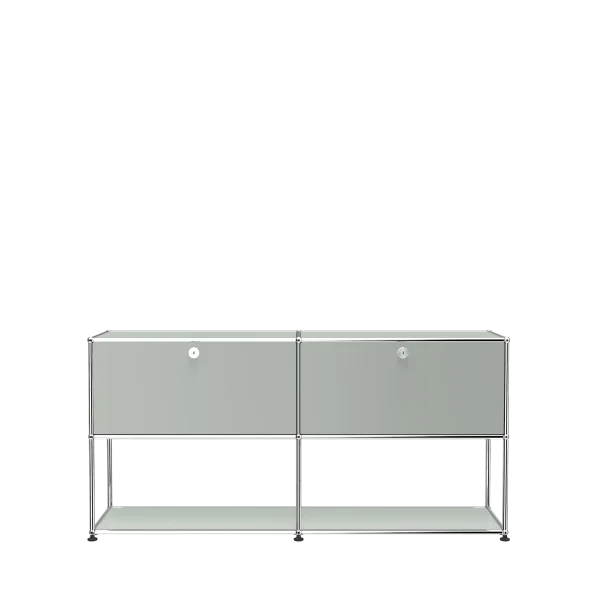 USM Haller Sideboard 2 x 2 - onderaan open - 29 lichtgrijs