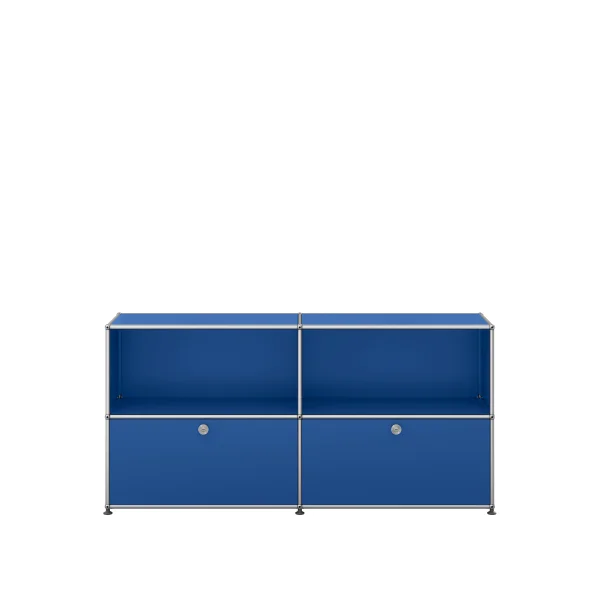 USM Haller Sideboard 2x2 - 2 onderste laden - 27 gentiaanblauw