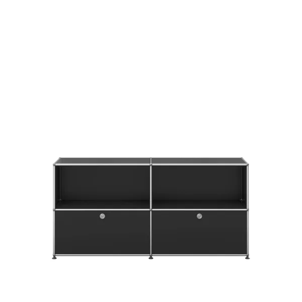 USM Haller Sideboard 2x2 - 2 onderste laden - 30 grafietzwart