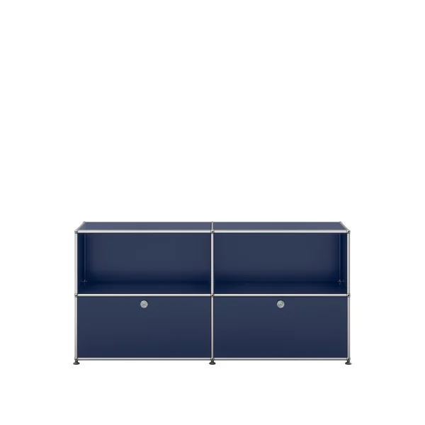 USM Haller Sideboard 2x2 - 2 onderste laden - 34 staalblauw