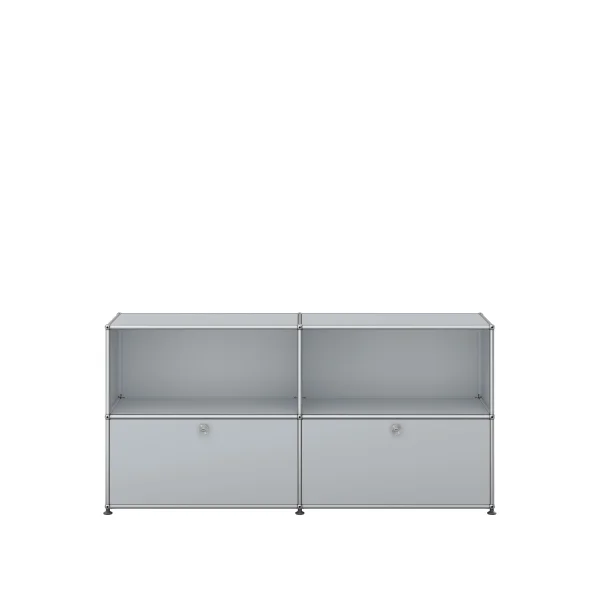 USM Haller Sideboard M - 2 kleppen - 35 matzilver