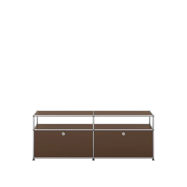 USM Haller Vitrine sideboard M - 2 kleppen - 22 bruin