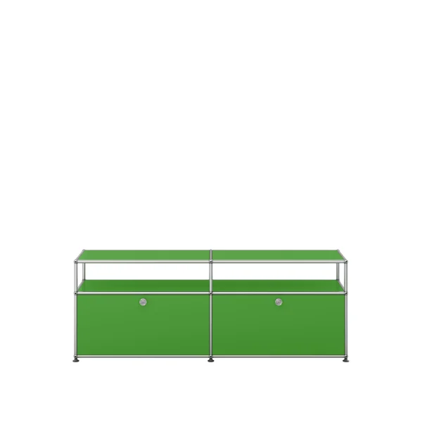 USM Haller Vitrine sideboard M - 2 kleppen - 28 groen