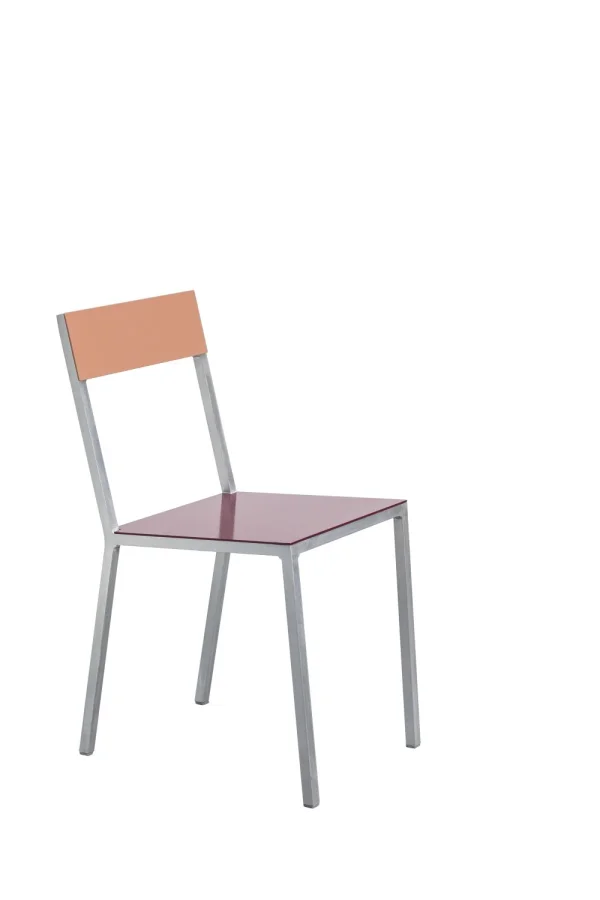 valerie_objects Alu Chair - burgundy, pink