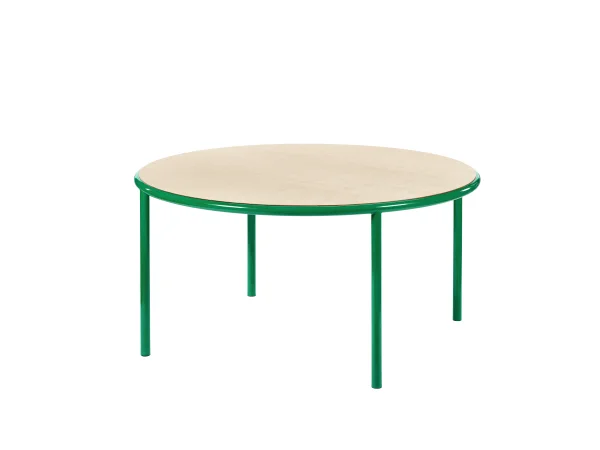 valerie_objects Houten Tafel Rond - groen - beuken - Ø 150 cm