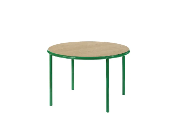 valerie_objects Houten Tafel Rond - groen - Eiken - Ø 120 cm