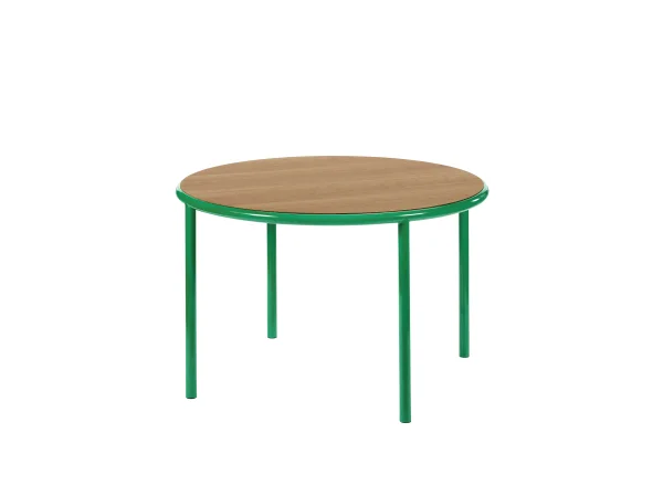 valerie_objects Houten Tafel Rond - groen - kersen - Ø 120 cm