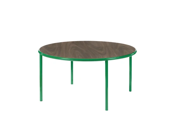 valerie_objects Houten Tafel Rond - groen - walnoot - Ø 150 cm