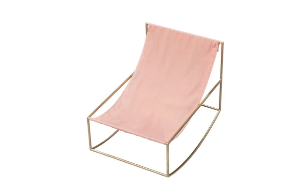 valerie_objects Rocking Chair - messing, pink