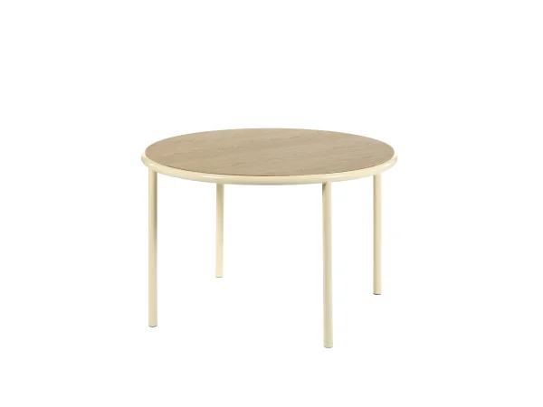 valerie_objects Wooden Table Round - ivoorkleurig - Eiken - Ø 120 cm