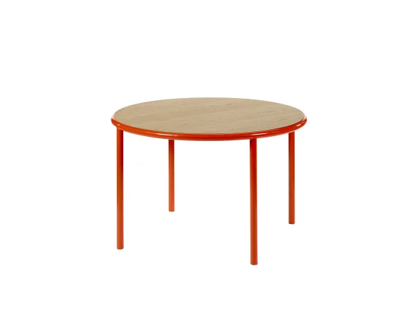 valerie_objects Wooden Table Round - rood - Eiken - Ø 120 cm
