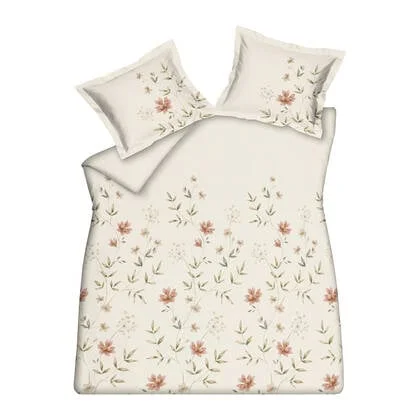 Vandyck Fleurine Dekbedovertrek 200 x 200/220 cm - Cream Tan