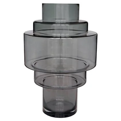 Vase The World Kasai L grey Ø33 x H50 cm