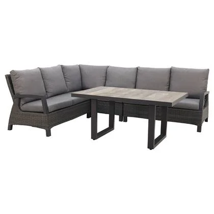 VDG Darwin lounge dining set - antraciet