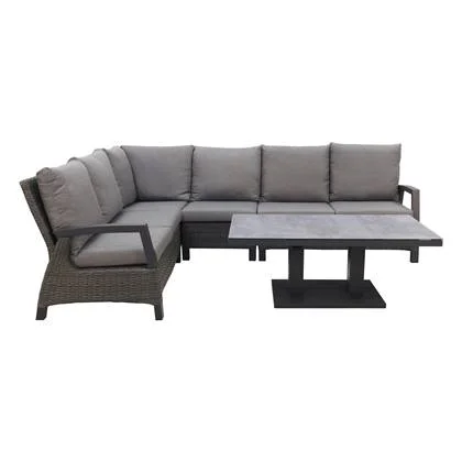 VDG Darwin|Rockford lounge dining set - antraciet