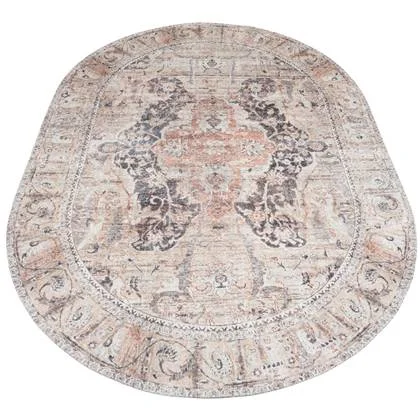 Veer Carpets - Vloerkleed Mahal Beige 00 - Ovaal 160 x 230 cm