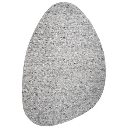 Veer Carpets - Vloerkleed Stone Licht Grijs 421 - Kiezelvormig 200 x