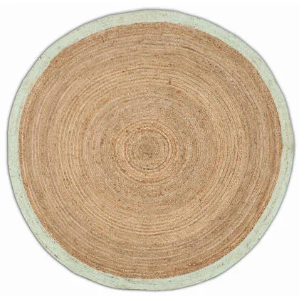 Velaar Jaipur Handgemaakt Natuurlijke Jute Vloerkleed 200 cm Rond