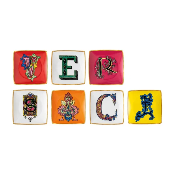 Versace Versace Holiday Alphabet schotel 12 cm 7-pack Versace