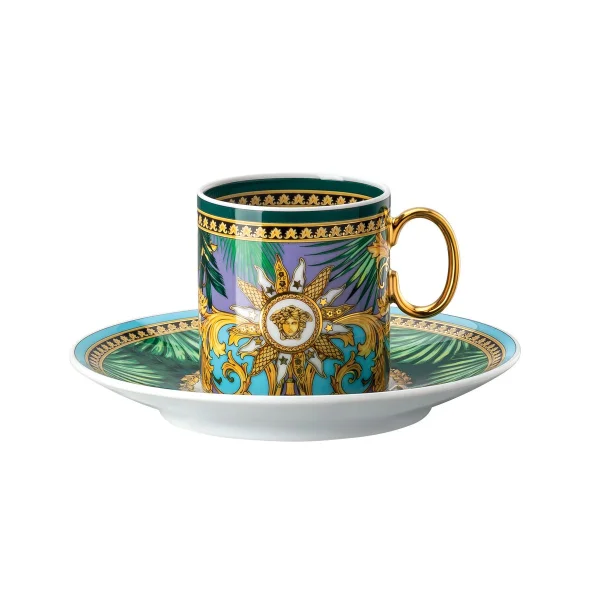 Versace Versace Jungle Animalier espressokopje met schoteltje Multi