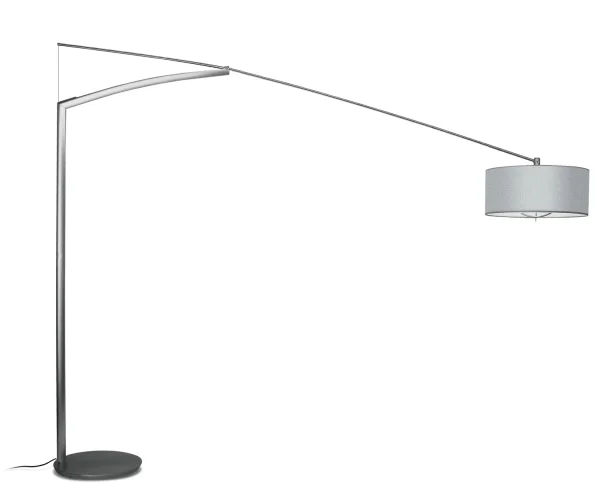 Vibia Balance Staande lamp - grafiet - aluminiumdraad - groot