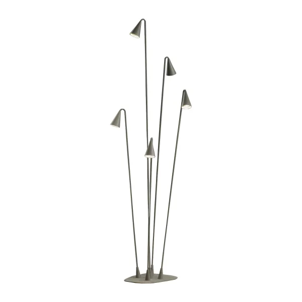 Vibia Brisa Outdoor Vloerlamp - bruin - vijfvlammig