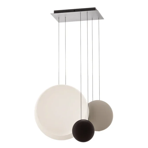 Vibia - Cosmos LED hanglamp, lichtgrijs, 65 cm