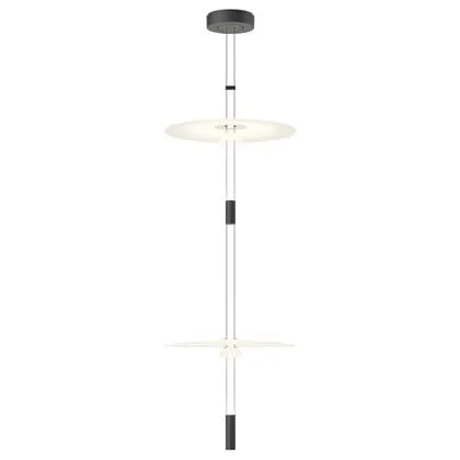 Vibia Flamingo Mini 1590 hanglamp LED Ø45 wit|zwart