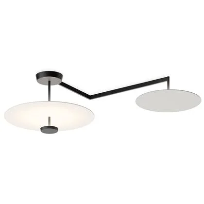 Vibia Flat 5910 plafondlamp LED White, Grey L1