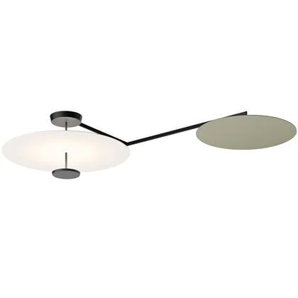 Vibia Flat 5924 plafondlamp LED White, Green L1