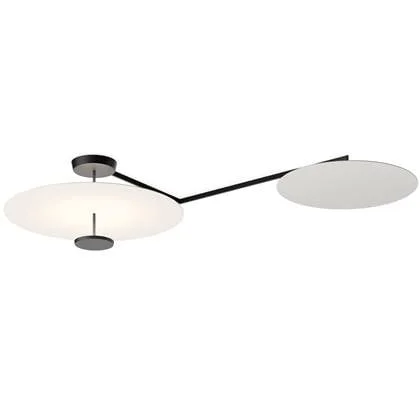 Vibia Flat 5924 plafondlamp LED White, Grey L1