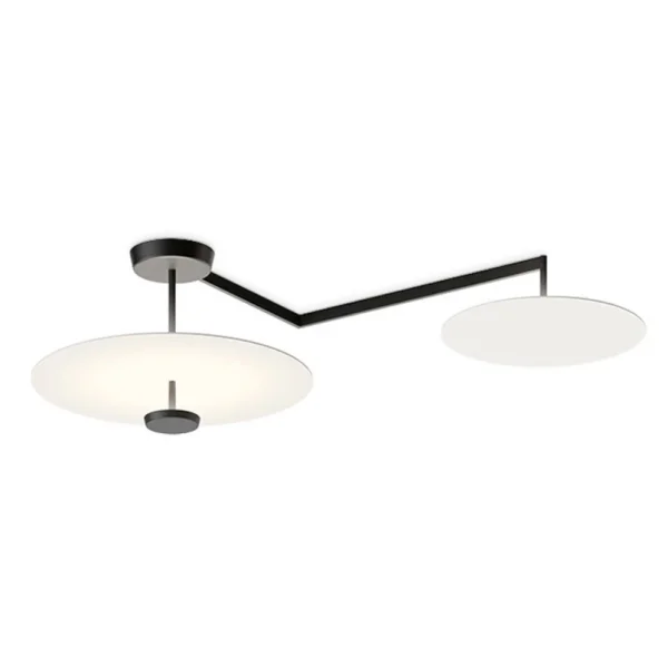 Vibia - Flat LED plafondlamp 3-lamps Ø 55 cm wit