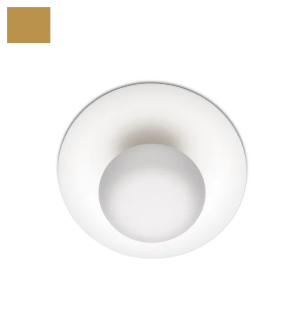 Vibia Funnel Plafond-/Wandlamp - bladgoud - Ø 35 cm