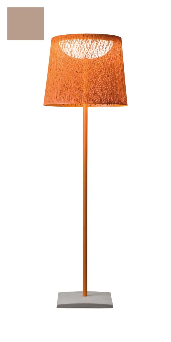 Vibia Wind Vloerlamp - bruin - smal - Ø 60 cm