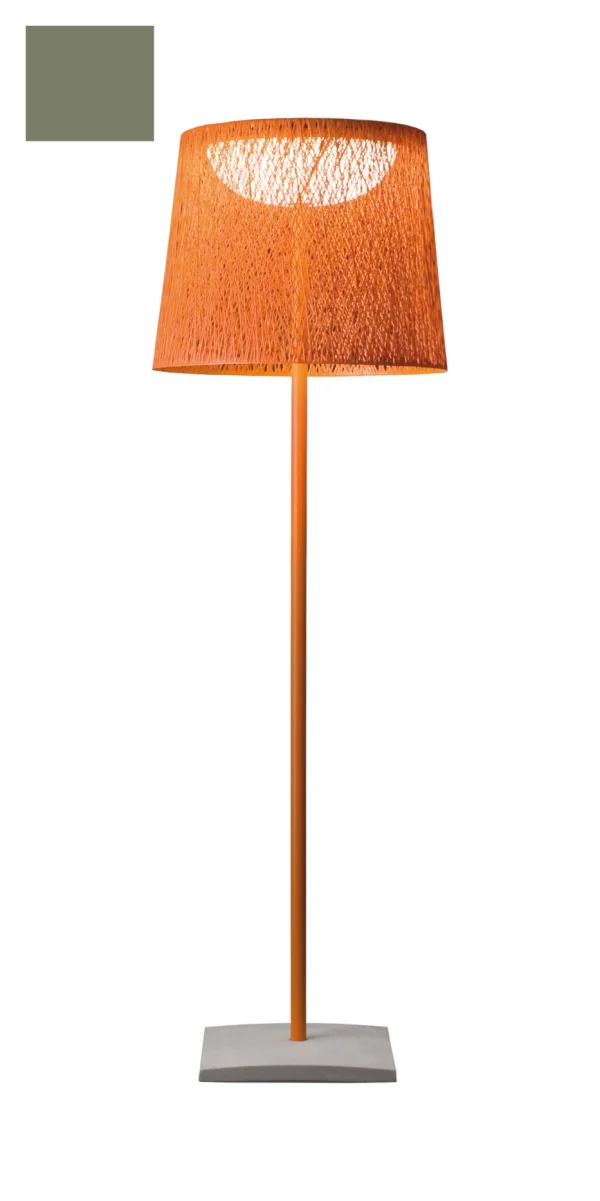 Vibia Wind Vloerlamp - groen - smal - Ø 60 cm