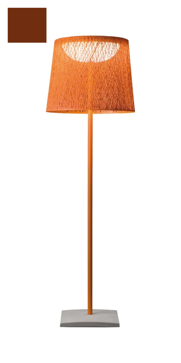 Vibia Wind Vloerlamp - okerrood - smal - Ø 60 cm