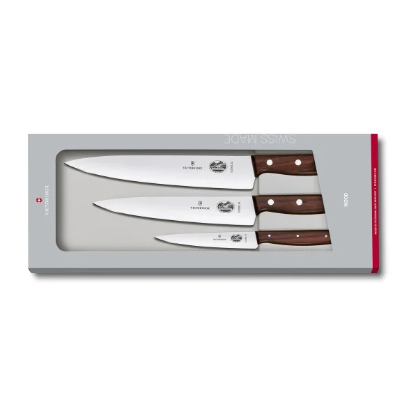 Victorinox Wood Messenset 3-delig Roestvrij staal-esdoorn