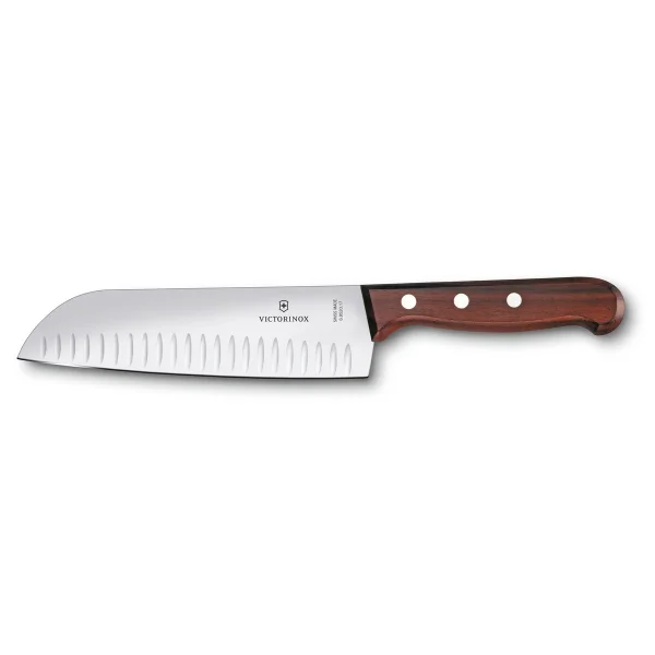 Victorinox Wood santokumes olijfgeslepen 17 cm Roestvrij staal-esdoorn