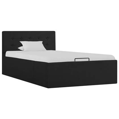 vidaXL Bedframe Donkergrijs 90 x 200 cm