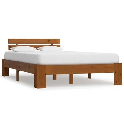 vidaXL Bedframe Honingbruin 140 x 200 cm