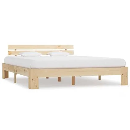 vidaXL Bedframe Lichthout 160 x 200 cm