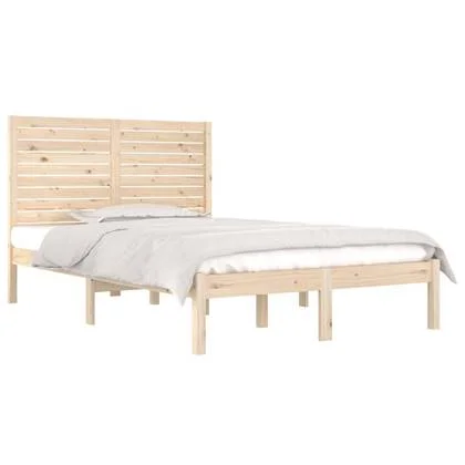 vidaXL Bedframe massief hout 140x190 cm