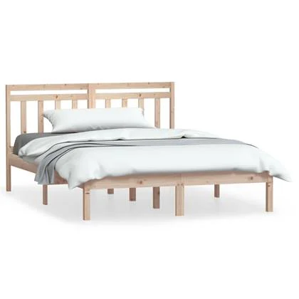 vidaXL Bedframe massief hout 150x200 cm