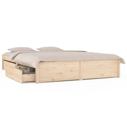 vidaXL Bedframe met lades 140x200 cm