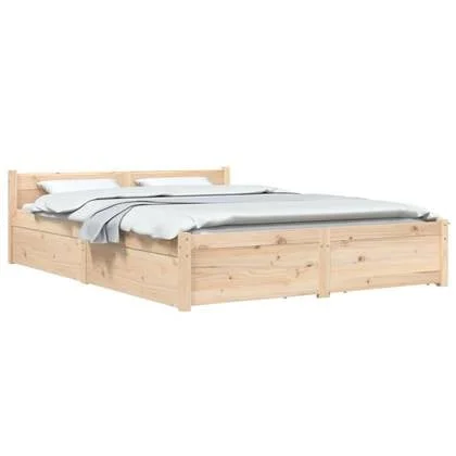 vidaXL Bedframe met lades 160x200 cm