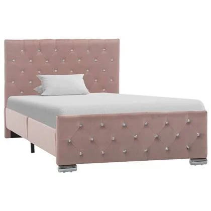 vidaXL Bedframe Roze 100 x 200 cm