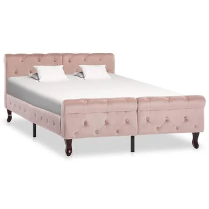 vidaXL Bedframe Roze 120 x 200 cm