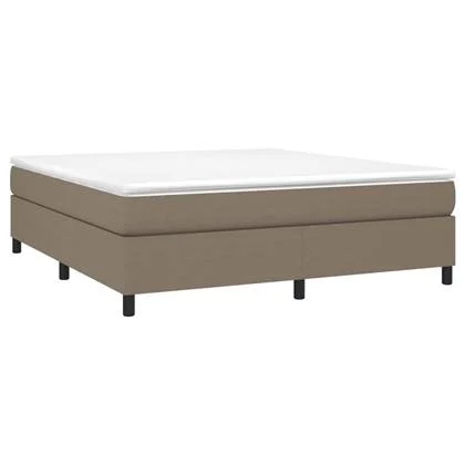 vidaXL Bedframe stof taupe 160x200 cm