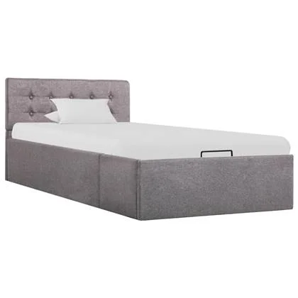 vidaXL Bedframe Taupe 100 x 200 cm